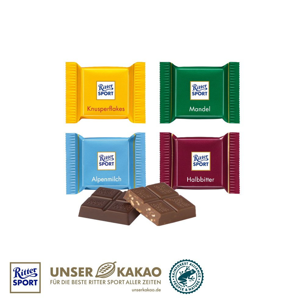 3D Adventskalender „LKW“ Ritter SPORT, Inlay aus 100% recyceltem Material