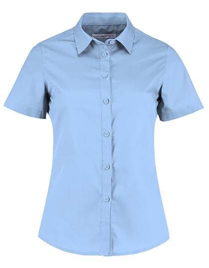 Kustom Kit - Women´s Tailored Fit Poplin Shirt Short Sleeve